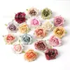 Ins Estilo Escandinavo Rosa Flor Artificial Cabeza de Flor Falsa Hecho a Mano DIY Pasador Tocado de Flor Material para Bolso Gu Mei Tong