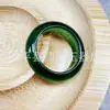 Anillo de Jade Moderno, Anillo de Flor de Jadeíta, Anillo Completamente Verde Morado Tipo Hielo, Anillo Colorido DIY, Anillo de Jadeíta de Cuarcita