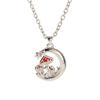 Coreano Moda Diamante Estrela Lua Cogumelo Colar Páscoa Personalidade Lua Pingente Memorial Pendurado Temu Venda Quente