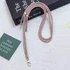 Nuevo Lanyard Tejido Multicolor Simple Huayang para Teléfono Móvil, Funda de Teléfono, Correa para Botella de Agua, Correa Cruzada, Colgante Largo, Antiperdida
