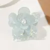YHJ Accesorios para el Cabello Nuevo Elegante Flor de Perla Pinza de Agarre Trasera de la Cabeza Cola de Caballo Pinza de Tiburón para el Cabello Pinza Simple para el Cabello