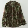 Cardigã Elegante Estampado Estilo Vintage Primavera e Outono 2026 para Mulheres, Camisa de Ar Condicionado Solta e Relaxada Estilo Old Money para Mulheres
