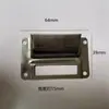 Suporte de Cartão de Visita de Aço Inoxidável 64mm Puxador Suporte de Cartão para Armário Prateleira Suporte de Etiqueta para Gaveta Slot de Classificação para Vitrine Prata