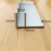 Perfil de Alumínio com Canaleta em Forma de F de Liga de Alumínio, Canal de Alumínio em Forma de U de Perfil Especial, Tira de Borda F-Shaped Preta, Perfil de Alumínio Industrial