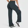 Pantalones de mujer Amazon transfronterizos, populares en Europa y América, de pierna ancha, corte holgado, realzan las caderas, adelgazantes, corte recto, para deportes, uso casual y yoga