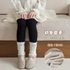 Calcetines Apilados de Primavera y Otoño Pantalones Base para Niñas Estilo Coreano Versátiles Medias para Bebé Niña Ropa Exterior Elegante de Otoño Calcetines Base para Niños