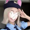 Zootopia 2 Nick Policial Chapéu de Aba Larga Faixa de Cabelo de Raposa Acessório de Cabelo Faixa de Cabelo para Adulto Acessório de Cabeça Infantil