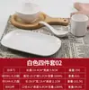 Kaibaiya juego de cuatro piezas para mayoristas vajilla creativa platos para hotel restaurante taza cuchara vajilla de melamina personalizada