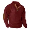 Jaqueta Masculina Outdoor Nova Outono e Inverno Transfronteiriça Amazon Veludo Cotelê Casual Gola Alta Manga Longa Moletom em Estoque