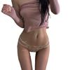 Ropa interior japonesa con tiras sexys de encaje floral pequeño para mujer, cómoda y transpirable, linda chica, una generación de cabello