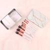 Set de Caja de Hierro de 8 Brochas de Maquillaje de Mármol, Herramientas de Belleza del Fabricante, Venta al por Mayor para Sombra de Ojos y Aplicación de Maquillaje