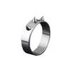Anillo de autodefensa de acero inoxidable de moda para hombres y mujeres, punta de lobo, autodefensa al aire libre, anillo de autodefensa dominante, venta al por mayor mujeres