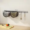 Caixa de Armazenamento de Cebolinha, Gengibre e Alho Cesta de Armazenamento de Cozinha Suporte de Parede para Pendurar Sem Furos Cesta Pequena para Pendurar Gengibre e Alho Artefato