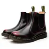 Botas Chelsea 2976 para Hombre, Botas Martin de Pareja, Botines Cortos de Cuero Genuino para Hombre, Botas de Cuero Casuales para Hombres y Mujeres, Botas Martin Estilo Británico
