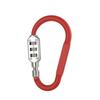 Cadeado de senha tipo D portátil para exterior cadeado de montanhismo cadeado rápido multifuncional cadeado anti-roubo para bagagem de viagem Universal