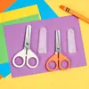 Tijeras de Manualidades Populares Transfronterizas de Acero Inoxidable para Niños, Tijeras Especiales de Papelería para Uso Doméstico, Tijeras Pequeñas Portátiles para Cortar Papel en la Oficina
