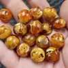 Cera de Abeja Fluorescente Cuentas Estilo Antiguo Cuentas Sueltas Cuentas de Barril de Cera de Abeja Artificial Cuentas Espaciadoras de Flor de Cera de Abeja Ruyi Tong Accesorios de Joyería Cuentas
