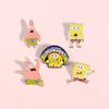 Broche con personaje de animación de dibujos animados creativo de comercio exterior, insignia, tarjeta, serie de bebés lindos, accesorios de Patrick, broche