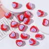 Pegatinas de Corazón Acrílicas, Perlas de Concha, Cuentas Pequeñas de Corazón, Pulseras de Abalorios Hechas a Mano DIY, Cadenas para Teléfono Móvil, Accesorios de Joyería