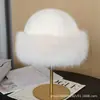 Chapéu de pelúcia mongol transfronteiriço para mulheres, espessado para outono e inverno, à prova de vento, resistente ao frio, chapéu balde quente, chapéu de pescador com proteção de orelha de pelo sintético de vison