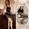 Lingerie Floral Sexy, Pijama Sexy Sem Costas, Camisola Tentadora de Renda Transparente Halterneck Modeladora de Corpo, Envio Direto