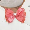 Satén Encaje Corazón Perla Lazo Accesorios DIY Accesorios para el Cabello Zapatos Sombreros Bolsas Muñecas Ropa Ropa Accesorios Decorativos