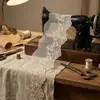 227419 Encaje Perforado Suave de Malla Tencel con Borde de Encaje para Ropa de Mujer y Niños, Bordado de Encaje para Faldas, Accesorios de Vestuario