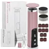 Herramienta de Pedicura Transfronteriza con Ajuste de 6 Velocidades, Pulidor de Pies con Pantalla LED, Elimina Piel Muerta y Callos, Pulidor Eléctrico de Uñas Tipo-C