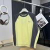 Camiseta Deportiva de Manga Raglán de Contraste, Absorbente de Humedad y de Secado Rápido, para Hombre y Mujer, de Ciclismo de Montaña para Parejas Kejiaojia