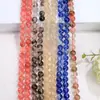 Té Sandía Cuentas Sueltas Cabello Artificial Cristal Redondas para Joyería DIY Accesorios Pulsera de Cristal Pulsera Semi-terminada Cuentas