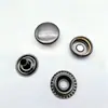 Grande quantidade, bom preço, material de cobre preto gunmetal de 15mm, botão de pressão branco grande 201, fecho metálico de quatro partes com botão de pressão