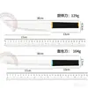 Nuevo juego de cuchillos de cocina de acero inoxidable al por mayor de fábrica transfronteriza con mango de veta vertical, cuchillo de chef y cuchillo para pan, empaquetado en una caja de color