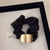 Moda oro negro ~ minimalista exquisito sujetador de pelo liga pelo parte trasera cabeza recogido Corea del Sur accesorios para el cabello tocado anillo para el cabello anillo salchicha
