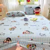 Sábana Individual de Polar de Leche para Cama de Niño Shin-chan Cubierta Protectora Antipolvo para Colchón Más Polar Engrosado Venta al por Mayor Dropshipping Transfronterizo