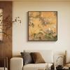 Pintura Estética de Flores y Pájaros de la Canción Decoración de Sala de Estar Pintura Nuevo Chinoiserie Pared de Fondo de Sofá Colgante de Pared Cuadrado Comedor Dormitorio Mural