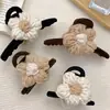 Pin de Flor de Lana para Otoño e Invierno Tamaño Mediano 2025 Nuevo Pasador Accesorios para el Cabello Tarjeta para el Cabello Pin de Tiburón para el Cabello Tocado para Recoger la Mitad del Cabello
