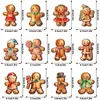 Mzct305 Homem de Pão de Gengibre de Natal Ímã Magnético de Madeira para Geladeira Decoração de Casa para o Feriado Anão Notas Adesivas Magnéticas