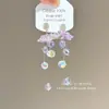 Brincos de Franja Flor Roxa Super Fada Estilo Coreano, Escolhas de Influenciadores, Brincos Exquisitos Versáteis para o Dia a Dia, Trabalho e Personalidade