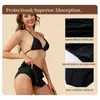 Saia Calça Plissada de Comércio Exterior Verão Proteção Ambiental Praia Litoral Roupa Íntima Fisiológica de 4 Camadas Coleta Lateral Sangue Menstrual Calcinha Saia de Natação Menstrual