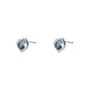 Pendientes de plata de ley S925 para hombre estilo frío y simple color neutro pendientes azules para mujer pendientes únicos de estilo Ins venta al por mayor