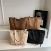 Bolso Tote de Trabajo Retro con Textura para Mujer 2025 Otoño Gran Capacidad Simple Casual Versátil Bolso de Hombro