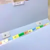 Organizador de Almacenamiento de 13 Compartimentos Bolsa Tote para Carpetas A4 Estudiante Simple Dibujo Animado Color Caramelo Bolsa para Exámenes Bolsa de Clasificación por Materia
