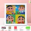 17*17 Pintura de Diamantes para Niños Sanrio Kuromi Pegatina de Diamantes DIY Dibujos Animados Hecho a Mano Punto Diamante Pintura Ladrillo Piedra Pintura