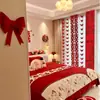 Decoración de Habitación de Boda Boda Carácter Largo Xi Dibujar Flor Traje Mujer Cortina Dormitorio Sala de Estar Casa Nueva Cortina Decoración Colgante
