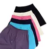 Shorts Casuales de Verano para Mujer con Sensación Fresca, Versátiles, Adelgazantes, Color Dopamina, Transpirables, de Secado Rápido, de Longitud Cinco Puntos, Modelo 8893