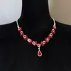 Collar de Diamantes Brillantes, Estilo Palacio, Accesorio de Vestido de Noche Lujoso, Lujo Ligero, Exquisito, Elegante, Lujoso, Collar de Artesanía Resistente