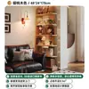 Estantería de almacenamiento de madera maciza de pie para sala de estar y comedor, armario de almacenamiento multicapa para espacios junto al sofá, estantería estrecha para almacenamiento y exhibición junto a la cama