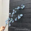Flor de Cerezo de Pesca Simulación Ramas de Flor de Peral Colgantes Nuevo Arte Floral Chino Materiales de Flores Adornos de Decoración de Bodas Flores de Simulación para Fotografía