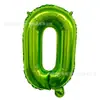 Versão EUA 16 polegadas Verde Claro Verde Fruta 26 Letras A-Z Números 0-9 Banner de Festa de Aniversário Decoração Balões de Folha de Alumínio