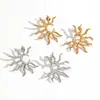 Pendientes de Girasol Huecos Personalizados Transfronterizos para Mujer Diseño de Nicho Estilo Commuter Pendientes de Acero Inoxidable Que No Se Desvanecen